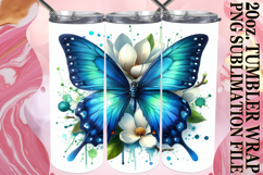 Uplifting Gift 20oz tumbler wrap, Butterfly Product Image 1