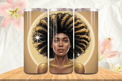Black Girl Magic Black Woman Positive mind 20oz Tumbler wrap Product Image 1