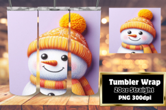 DYNAMIC PNG for 20oz Tumbler , Snowman Product Image 1