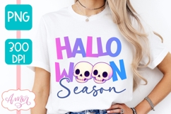 Halloween Season shirt PNG for Sublimation, Cute skull PNG Product Image 4