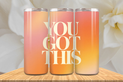 Positive Affirmations 20oz Tumbler wrap Inspirational Quotes Product Image 1