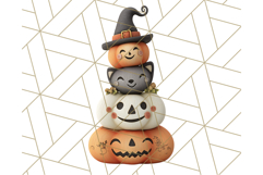 Retro Halloween Clipart Vintage PNG Graphics, 50s Holiday Product Image 4