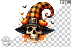 Halloween Skull Sublimation - Clipart PNG Design Product Image 1