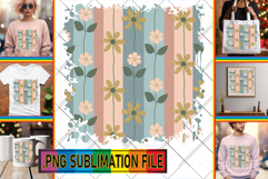 Joyful PNG TSHIRT Art Ideas, Gold Flower Product Image 1