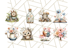 Dreamy Nature Clipart PNG, Whimsical Forest Elements Product Image 8