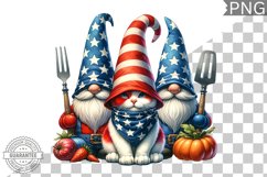 4th of July kitchen Cat Sublimation - 4th of July Cat Product Image 1