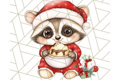 Christmas Baking Critters PNG Clipart, Cute Animals Holiday Product Image 4