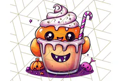 Monster Café Halloween PNG Clipart, Coffee Holiday Clip Art Product Image 4