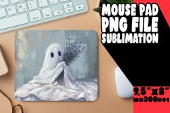 Cute Ghosts Mouse Pad for Fall Fun PNG Product Image 1