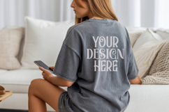 crimson Comfort Colors C1717 Shirt Mockup, CC 1717 T-shirt Product Image 1