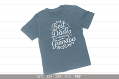 The Best Dads Get Promoted to Grandpa SVG - Funny Quote Product Image 3