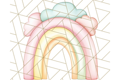 Pastel Safari Jungle Baby Animals PNG Clipart, Nursery Product Image 4