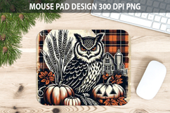 Owl Mouse pad Sublimation - Thanksgiving PNG Design Product Image 1