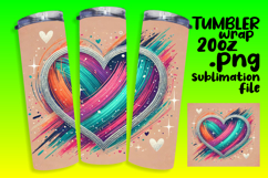 Custom 20oz Tumbler Design , Heart Product Image 1