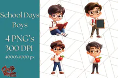 Boy Teacher Clipart PNG, Cute Male Teacher Illustration Product Image 1