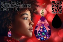 Timeless Teardrop Earrings GIFT IDEAS, Neon Xmas Product Image 1
