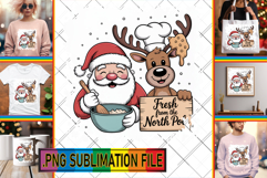 Vibrant TSHIRT Art Ideas PNG, Funny Santa Product Image 1