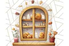 Cottagecore Halloween Clipart Cozy PNG, Autumn Fall Png Product Image 4
