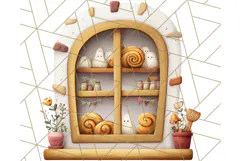 Cottagecore Halloween Clipart Cozy PNG, Autumn Fall Png Product Image 4