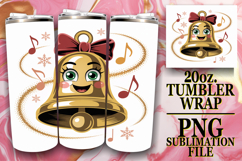 Joyful Escape 20oz tumbler wrap, Cute Christmas Product Image 1