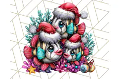 Summer Christmas Clipart PNG, Tropical Holiday Art Clip Art Product Image 4