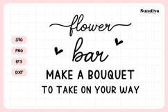 Wedding Sign Saying SVG | Flower Bar Make A Bouquet Product Image 3