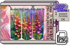 Golden Petal Shimmer 20oz Tumbler Wraps Product Image 1