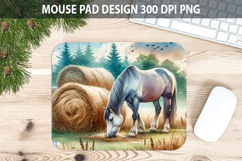 Horse Mouse pad Sublimation - Thanksgiving Animal PNG Design Product Image 1