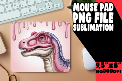 CHEERFUL desk mat Fun Sublimation, Cute Dino Product Image 1