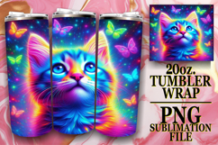 RADIANT SPIRITS 20oz TUMBLER WRAP, Cat Product Image 1