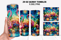 Skinny Tumbler 20oz Wrap Design, Summer Tumble PNG Design Product Image 1