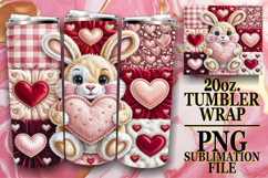 Joyful Reflections 20oz tumbler wrap, Valenines Animals Product Image 1