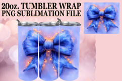 Blissful Moments 20oz tumbler wrap, Christmas Product Image 1