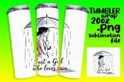 TRENDY 20oz Sublimation Artwork , Just A Girl Product Image 1