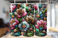 Embroidered Flowers Tumbler Wrap - High Quality 300 Dpi Product Image 1