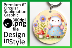 Sophisticated Round Design for Sublimation , Cute Ghost Product Image 1