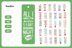 30 Christmas Bookmark Sayings SVG For Book Lovers Bundle Product Image 3