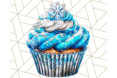 Christmas Cupcake PNG Clipart, Cute Food PNG, Holiday Treat Product Image 4