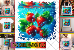 LUMINOUS TSHIRT Design Ideas, 3D Fruits Product Image 1