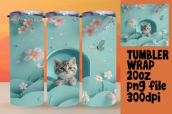 3D Animals Tumbler Wrap - Funny Cute Wall Hole Product Image 1