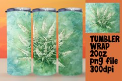 Floral Tumbler Wrap 20oz PNG Sublimation Design Product Image 1