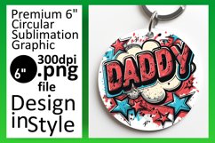 Dad's Watercolor Celebration Sublimation Product Image 1