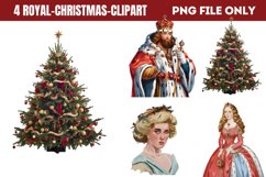 Royal Christmas Clipart Sublimation PNG Product Image 1