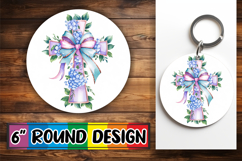 Bright Round Designs for Kids PNG, Flower Cross Product Image 1
