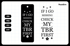 True Crime Bookmark Saying SVG | Check My TBR First Product Image 3