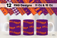 12 Happy Halloween Mug Sublimation PNG Bundle, Mug Wrap Product Image 1