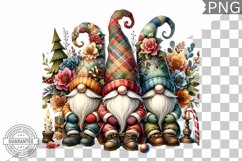 Christmas Gnome Sublimation - Clipart PNG Design Product Image 1