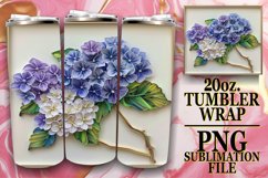 Spring Bloom 3D Tumbler Wrap - Sublimation Design Product Image 1