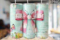 Spring Fling Bow Tumbler Wrap -High Quality 300 Dpi Product Image 1