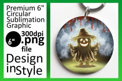 Trendy Round Design for Keychain Art , Halloween Product Image 1